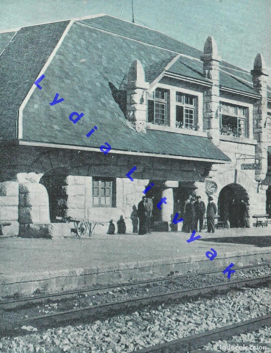 Coleccionismo: PUEBLA DE SANABRIA ESTACION FERROCARRIL 17X13 FOTOGRAFIA PROCEDE DE REVISTA DESCONOCIDA AQ1
