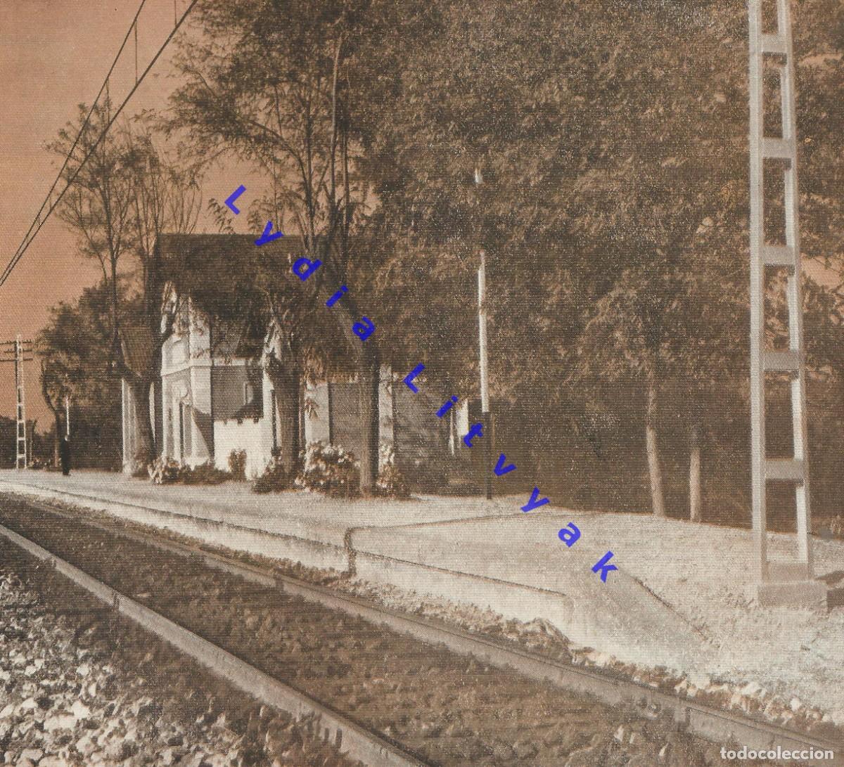 Coleccionismo: LA CANONJA TARRAGONA ESTACION FERROCARRIL 21X19 FOTOGRAFIA PROCEDE DE REVISTA DESCONOCIDA AQ1