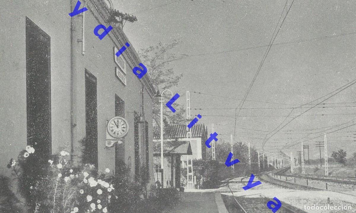 Coleccionismo: VILASECA TARRAGONA ESTACION FERROCARRIL 14X8 FOTOGRAFIA PROCEDE DE REVISTA DESCONOCIDA AQ1