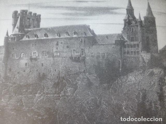Collectionnisme: SEGOVIA ALCAZAR ANTIGUO HUECOGRABADO A&Ntilde;OS 40
