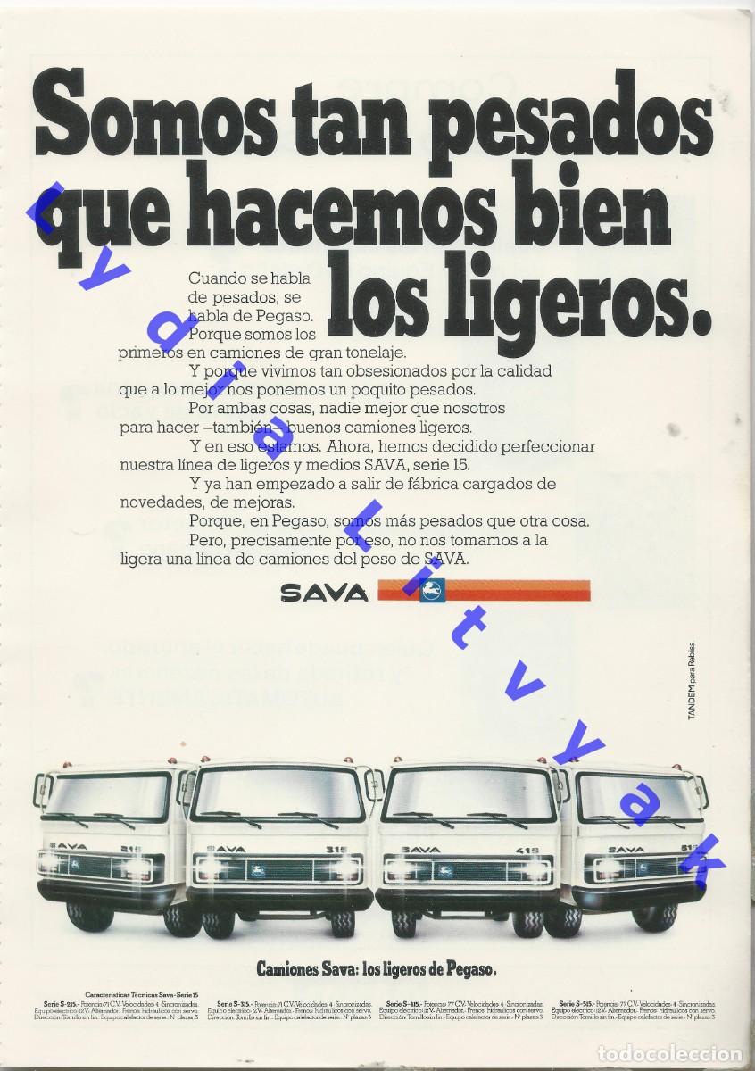 Coleccionismo: SAVA PEGASO 29CM LAMINA U67