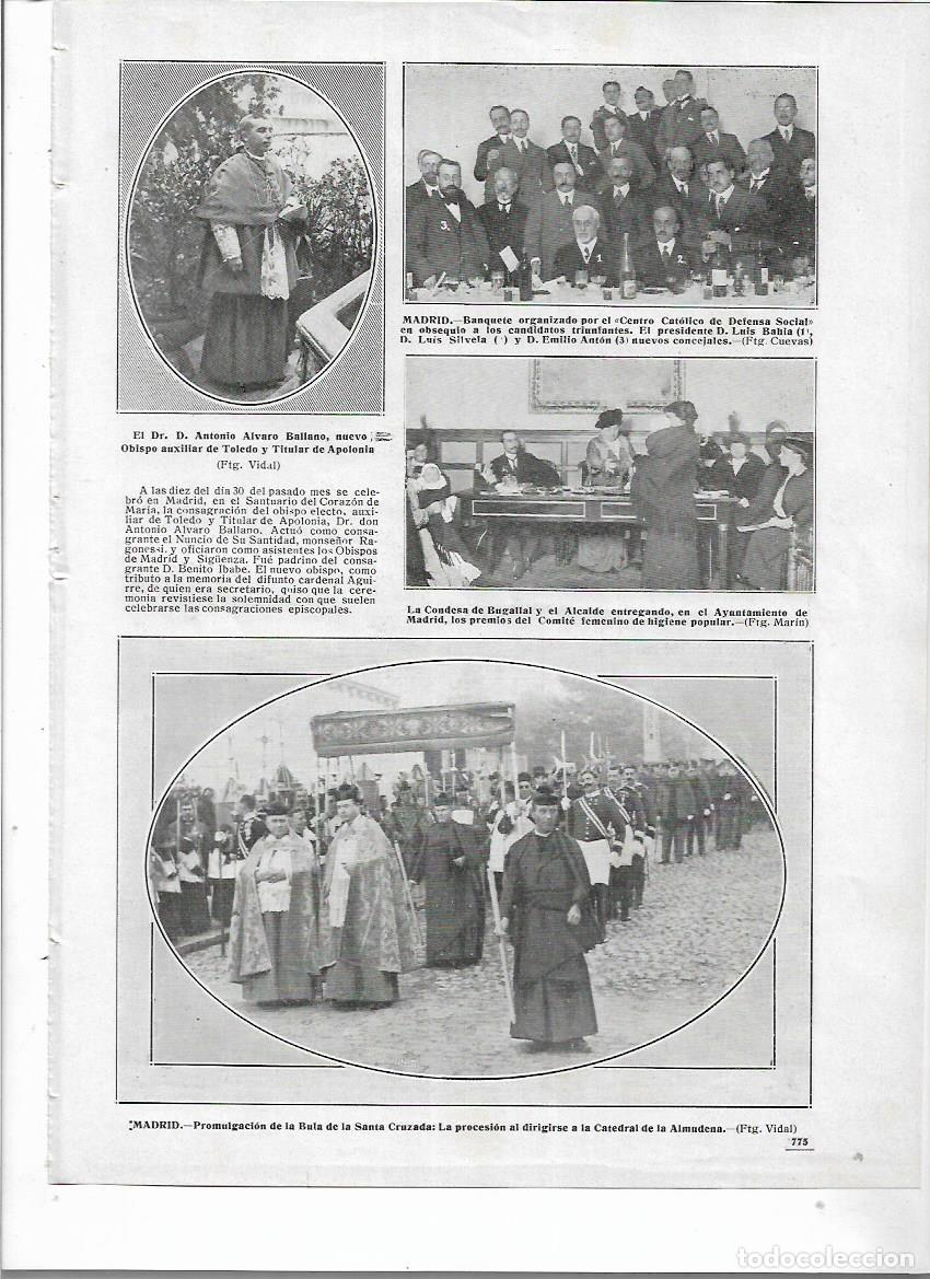 Sammelleidenschaft Papier: A&Ntilde;O 1913 RECORTE PRENSA MADRID PROCESION DE LA BULA DE LA SANTA CRUZADA CATEDRAL DE LA ALMUDENA
