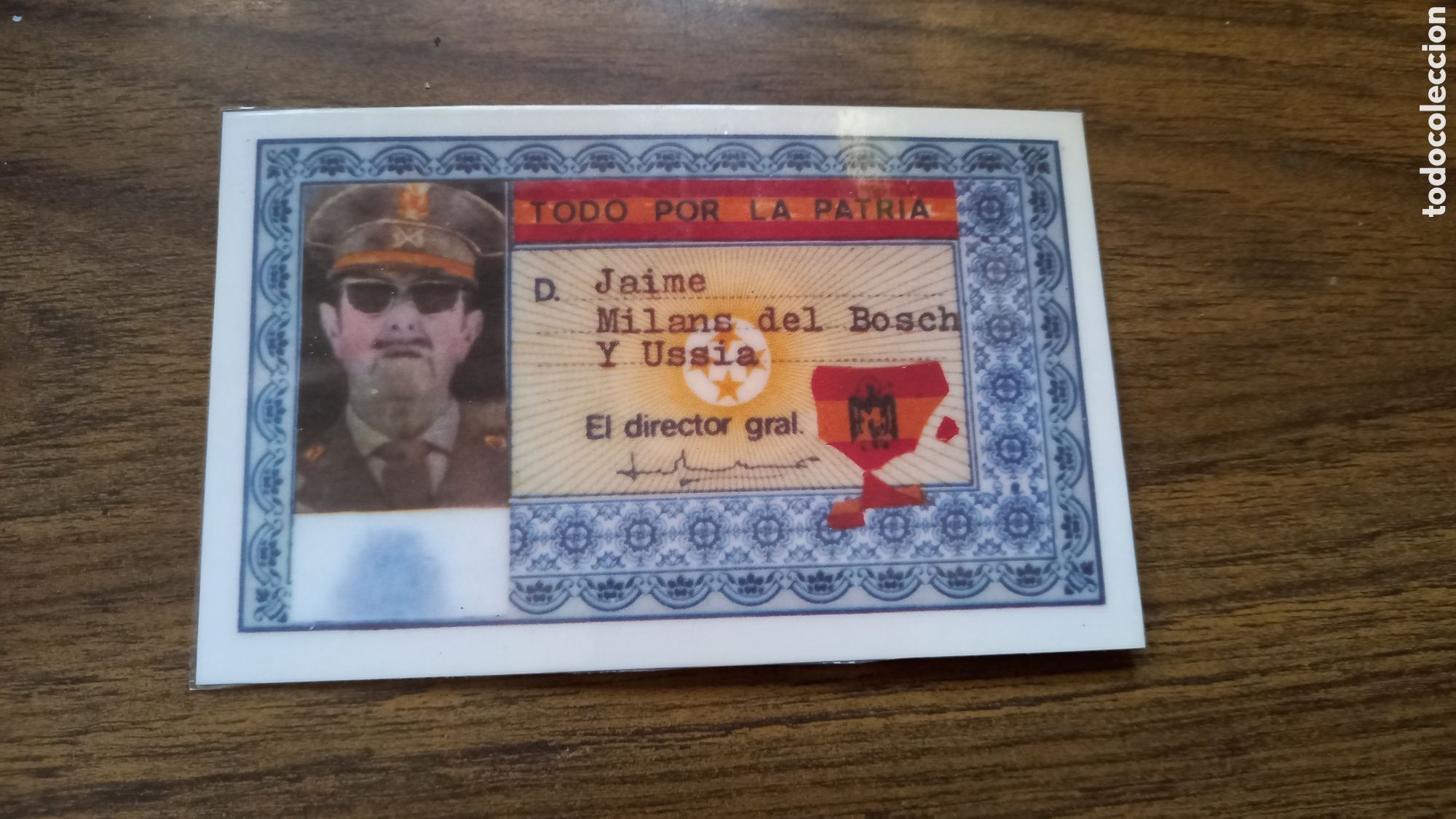 Coleccionismo: Carnet D. Jaime Milans del Bosch Divisi&oacute;n Azul y 23F