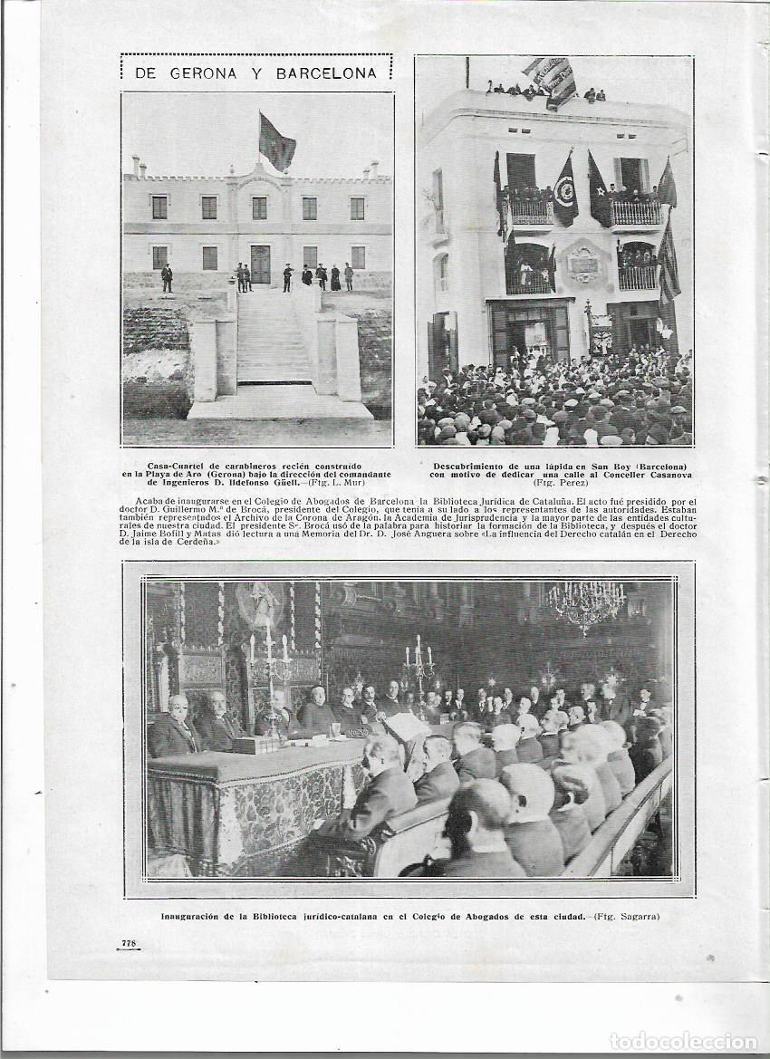 Colecionismo: A&Ntilde;O 1913 RECORTE PRENSA BARCELONA INAUGURACION BIBLIOTECA JURIDICO CATALANA COLEGIO DE ABOGADOS