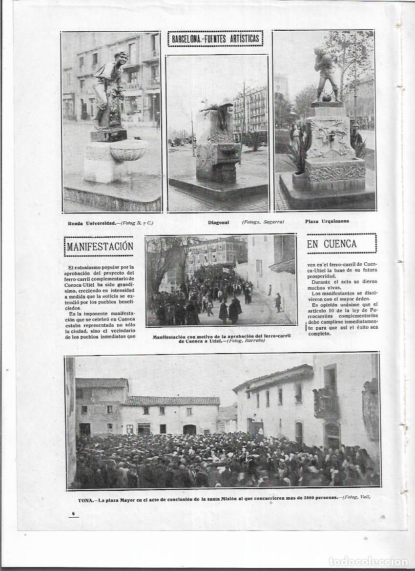 Coleccionismo: A&Ntilde;O 1913 RECORTE PRENSA CUENCA MANIFESTACION APROBACION LINEA FERROCARRIL DE CUENCA A UTIEL