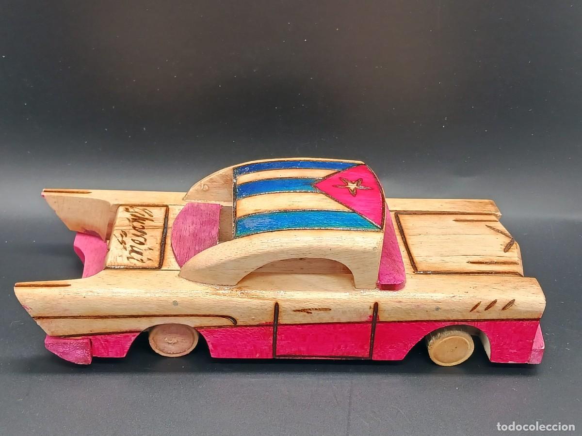 Coleccionismo: Coche antiguo de madera hecho a mano en Cuba. - Foto 4