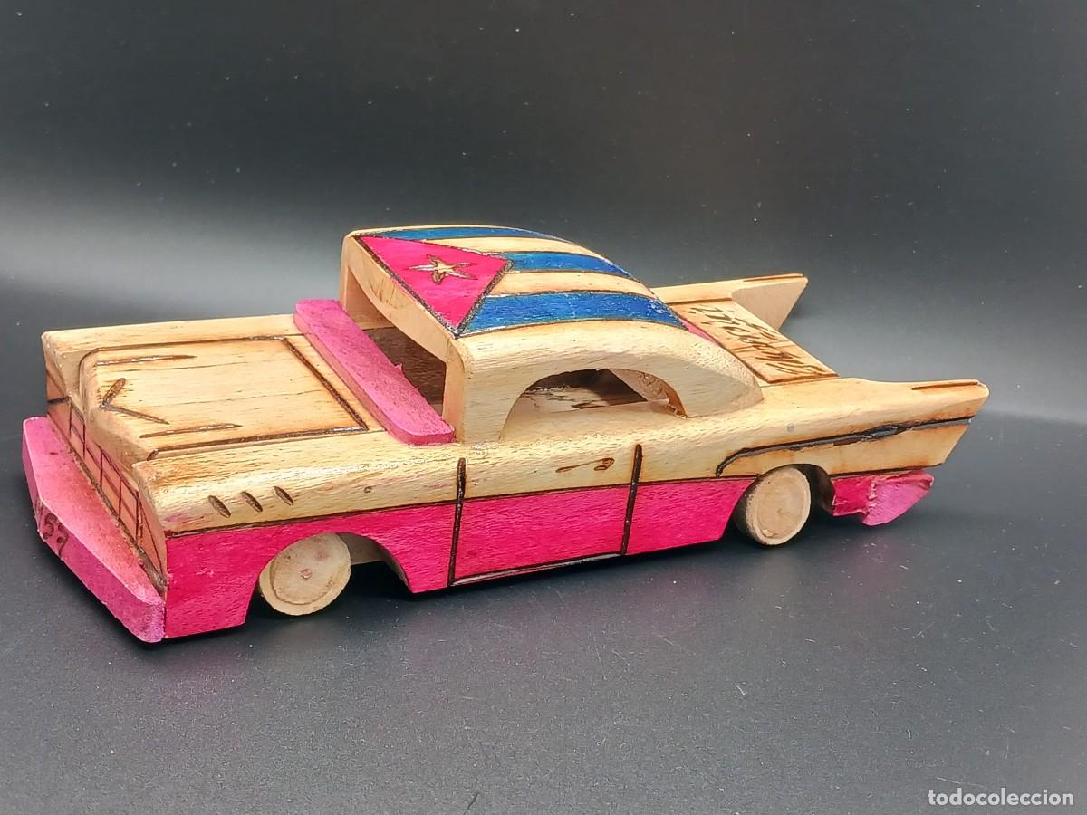 Coleccionismo: Coche antiguo de madera hecho a mano en Cuba. - Foto 5