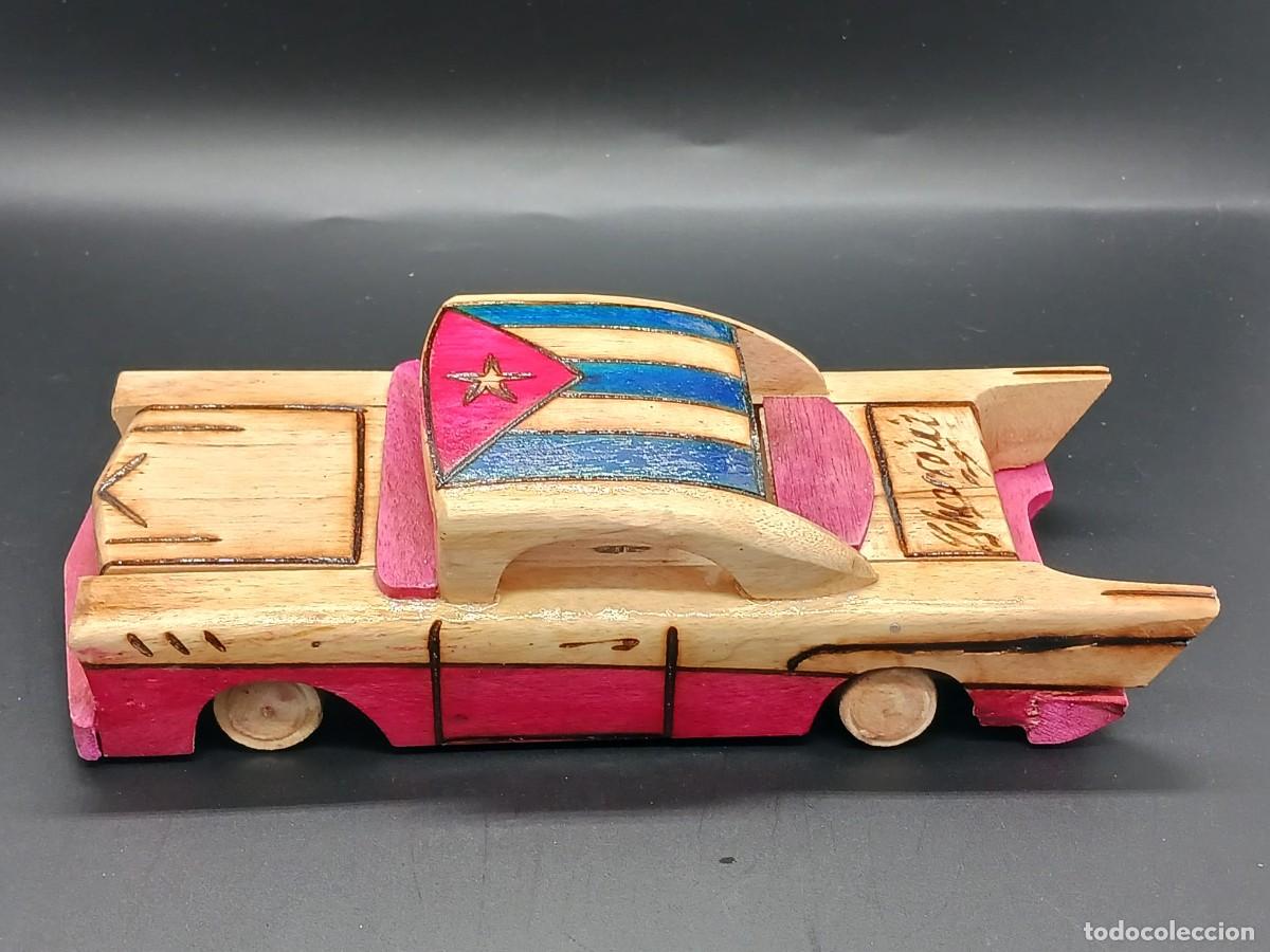 Coleccionismo: Coche antiguo de madera hecho a mano en Cuba. - Foto 7