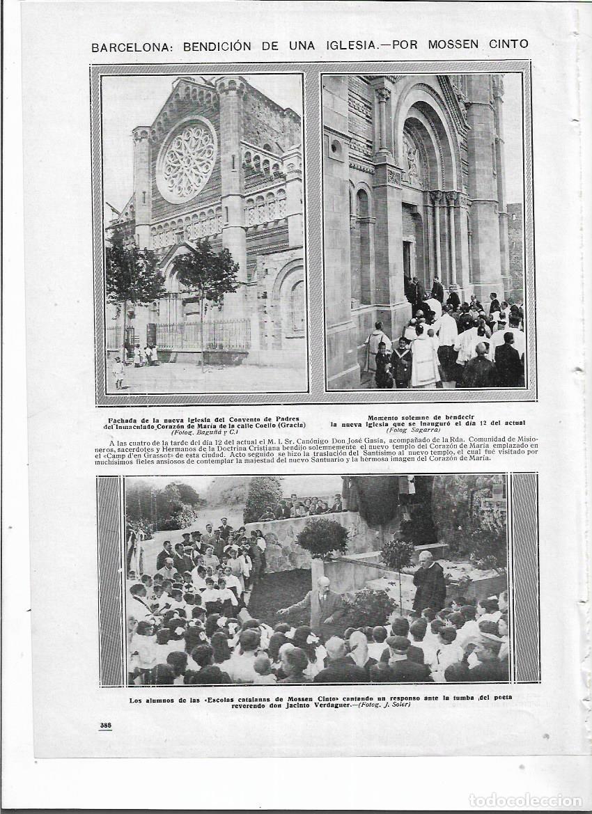 Collezionismo: &Ntilde;O 1913 RECORTE PRENSA BARCELONA ALUMNOS ESCUELAS CATALANAS DE MOSSEN CINTO HOMENAJE TUMBA DEL POET