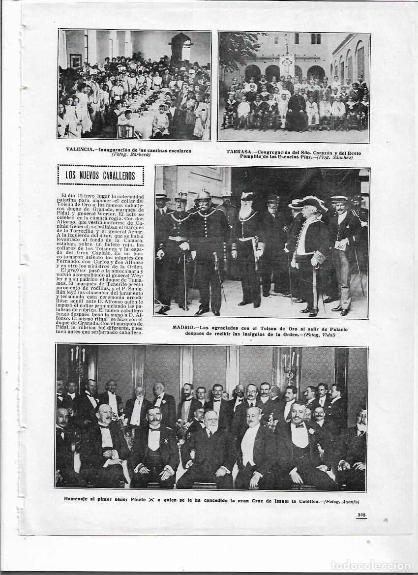 Sammelleidenschaft Papier: A&Ntilde;O 1913 RECORTE PRENSA VALENCIA INAUGURACION DE LAS CANTINAS ESCOLARES