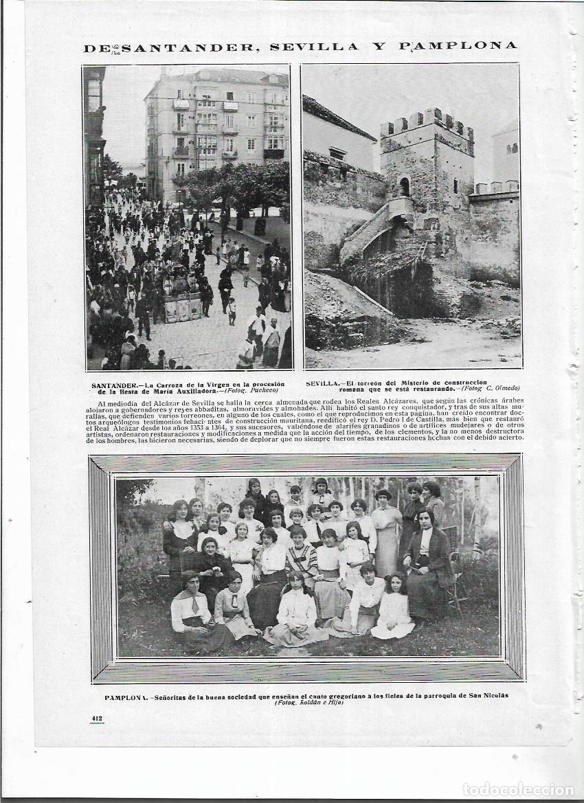 Colecionismo: A&Ntilde;O 1913 RECORTE PRENSA SANTANDER PROCESION FIESTA MARIA AUXILIADORA CARROZA DE LA VIRGEN