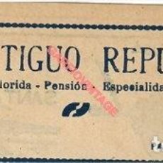 Coleccionismo: PALMA DE MALLORCA, 1954, RETAL DE PUBLICACIÓN, PUBLICIDAD ANTIGUO REPLA, RESTAURANTE. Lote 401132369