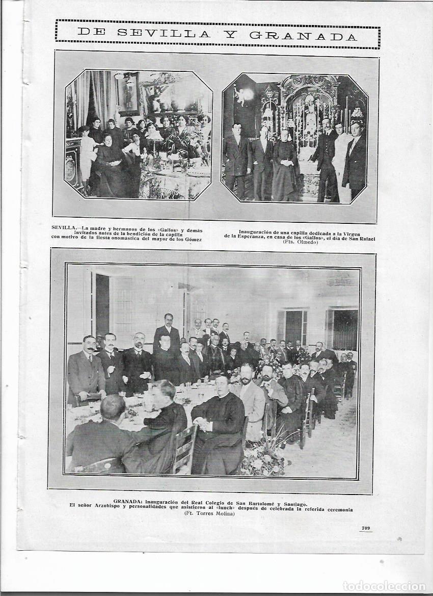 Collecting paper: A&Ntilde;O 1913 RECORTE PRENSA GRANADA INAUGURACION REAL COLEGIO SAN BARTOLOME Y SANTIAGO BANQUETE