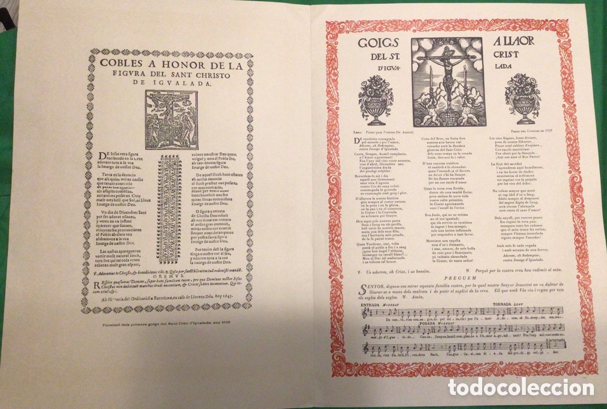 Coleccionismo: GOIGS DEL ST. CRIST D&rsquo;IGUALADA - Foto 3