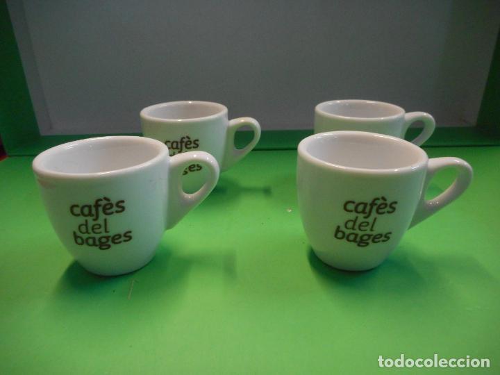 Colecionismo: LOTE DE 4 TASAS CAFES DEL BAGES MEDIDAS 5CM X 4 DE DIAMETRO.