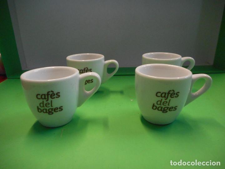 Colecionismo: LOTE DE 4 TASAS CAFES DEL BAGES MEDIDAS 5CM X 4 DE DIAMETRO.
