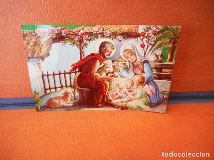 Coleccionismo: BONITO POSTAL DEL NACIMIENTO DEL NI&Ntilde;O JESUS.