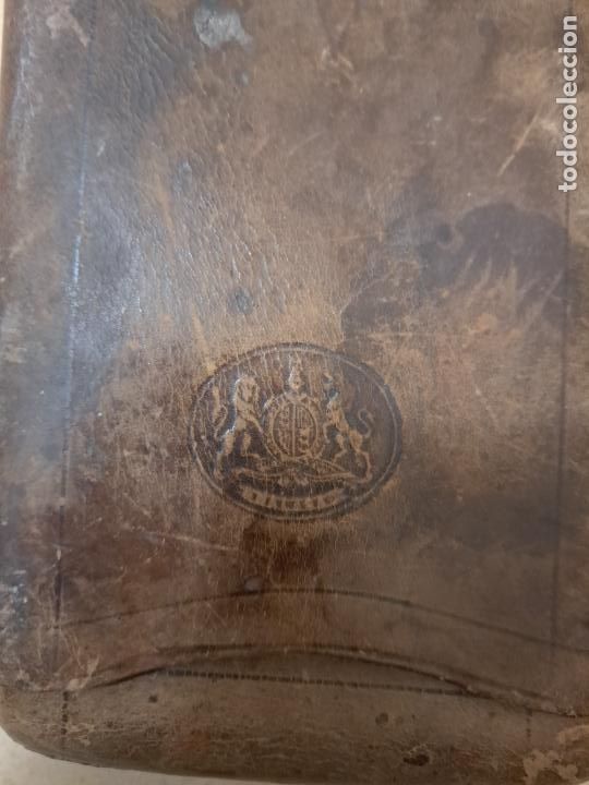 Coleccionismo: Gran tabaquera petaca de piel - Foto 2