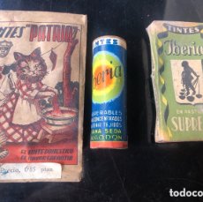 Coleccionismo: LOTE DE TINTES ANTIGUOS PARA LA ROPA AÑOS 50.