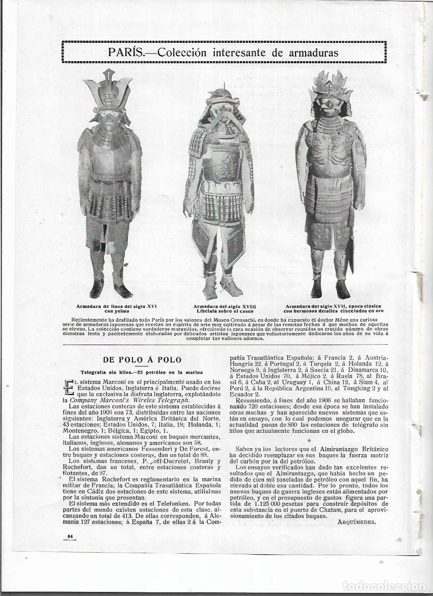 Collezionismo: A&Ntilde;O 1912 RECORTE PRENSA PARIS EXPOSICION COLECCION ARMADURAS ANTIGUAS DOCTOR MENE