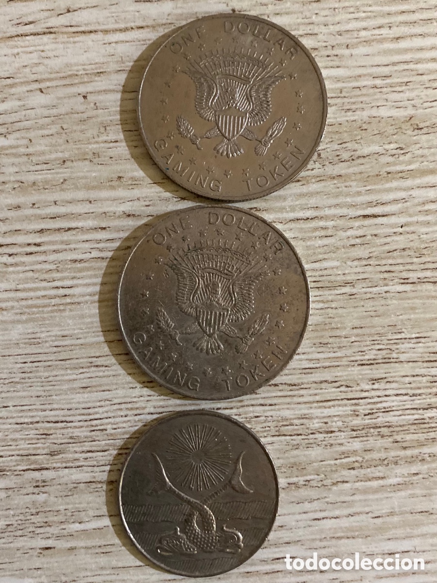 Coleccionismo: Monedas /fichas token de 1 dolar - Foto 1