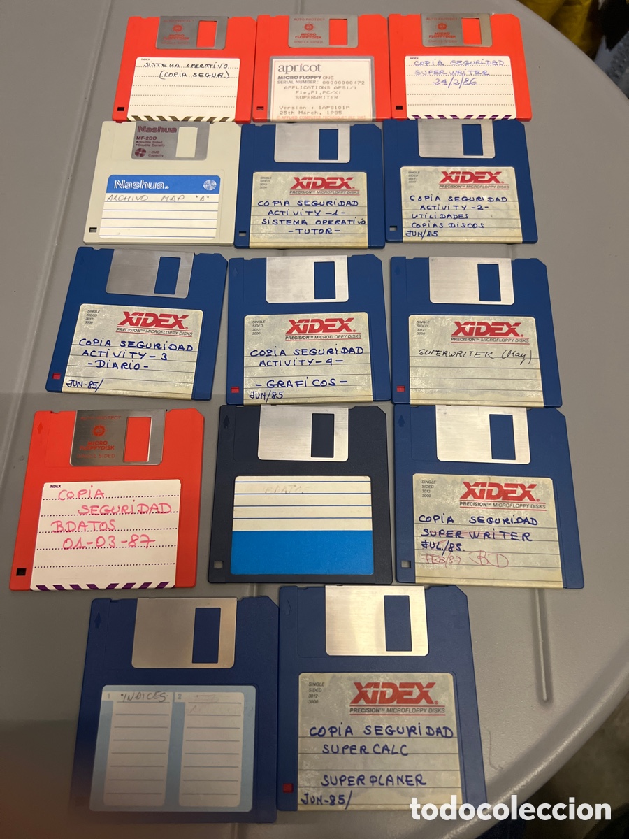 Coleccionismo: T1/D1. LOTE DE 14 DISKETTES GRABADOS - Foto 1