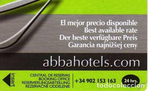 Coleccionismo: LLAVE TARJETA DE HOTEL ABBA - Foto 1