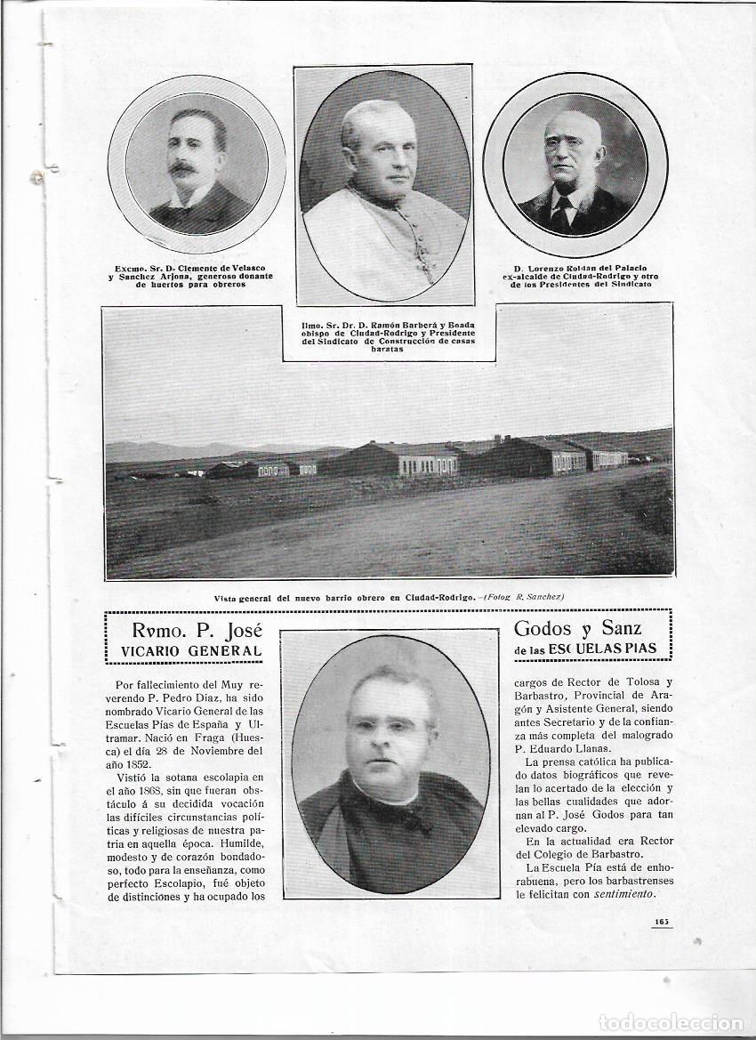 Collezionismo: A&Ntilde;O 1912 RECORTE PRENSA CASAS BARATAS VISTA GENERAL DEL NUEVO BARRIO OBRERO DE CIUDAD RODRIGO