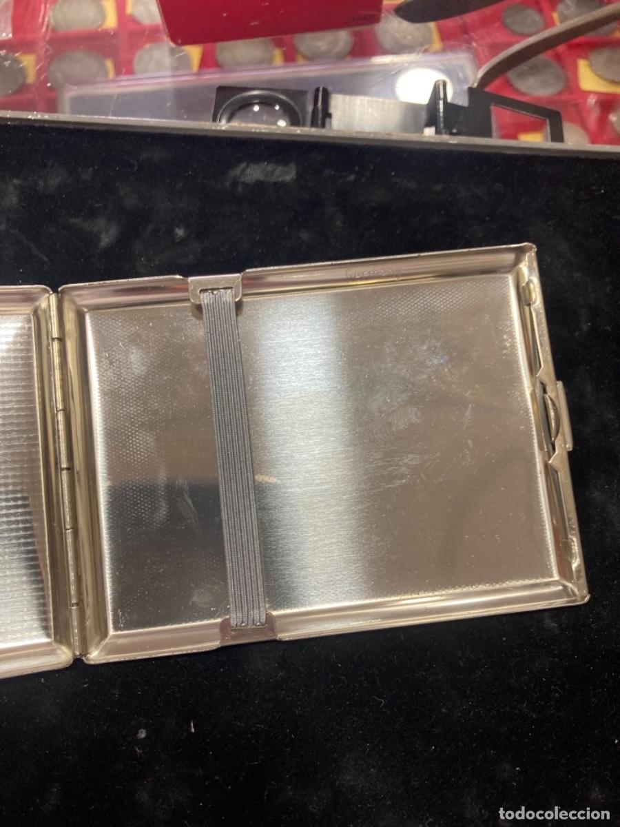 Coleccionismo: Pitillera de metal plateado - Foto 3