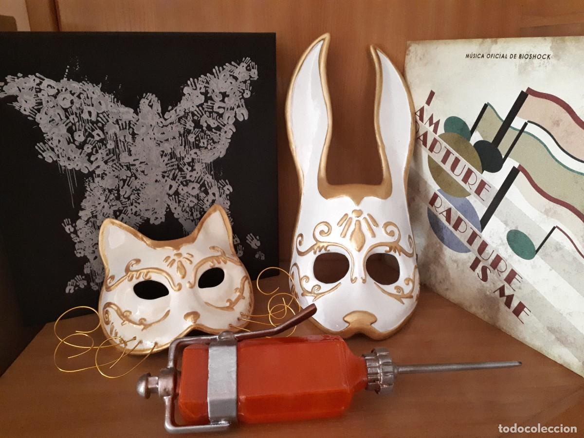 Coleccionismo: M&aacute;scara Bioshock conejo cosplay - Foto 4