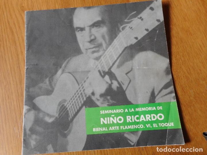 Coleccionismo: PROGRAMA SEMINARIO BIENAL ARTE FLAMENCO NI&Ntilde;O RICARDO EXPO 92