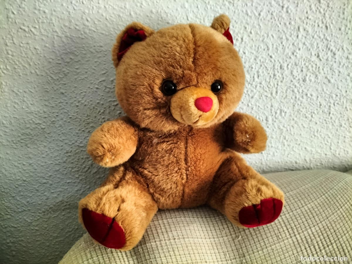 Colecionismo: OSO DE PELUCHE MARR&Oacute;N. BUEN ESTADO. 35 X 25 APROX.