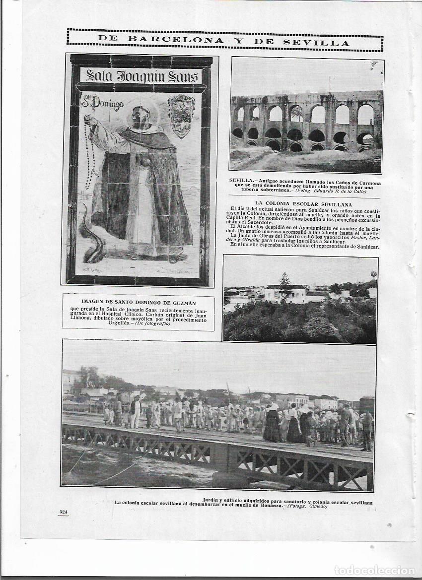 Collezionismo: A&Ntilde;O 1912 RECORTE PRENSA SEVILLA ANTIGUO ACUEDUCTO LOS CA&Ntilde;OS DE CARMONA QUE SE ESTA DEMOLIENDO