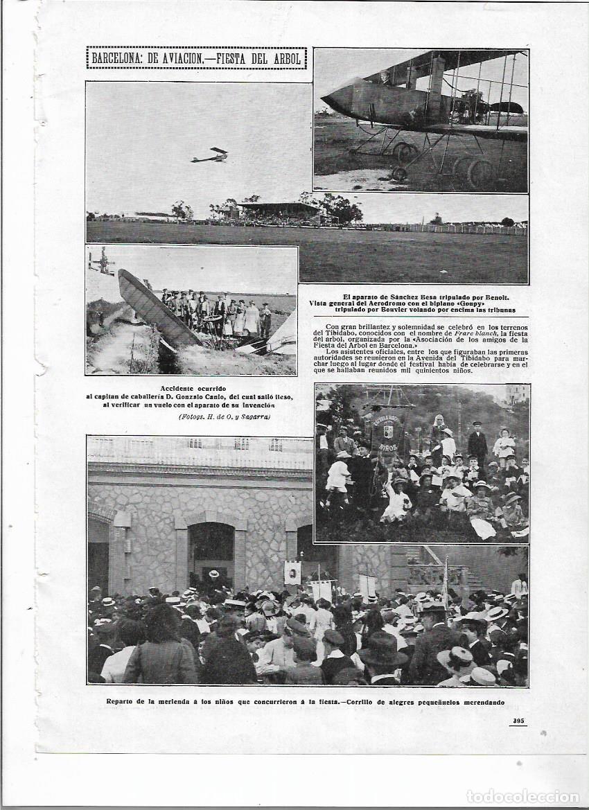 Collezionismo: A&Ntilde;O 1912 RECORTE PRENSA BCNA TIBIDABO FRARE BLANC ASOCIACION AMIGOS DE LA FIESTA DEL ARBOL
