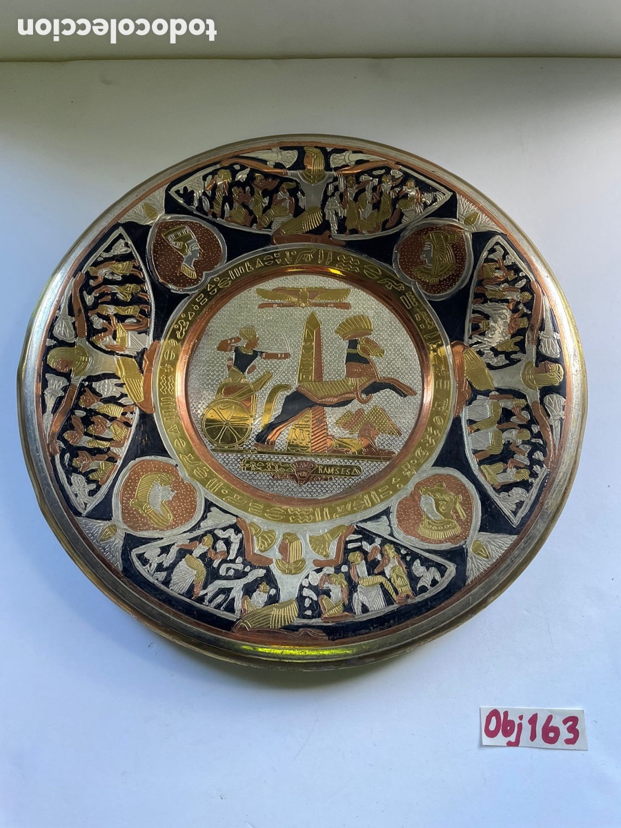 Coleccionismo: Plato souvenir Egipto - Foto 1