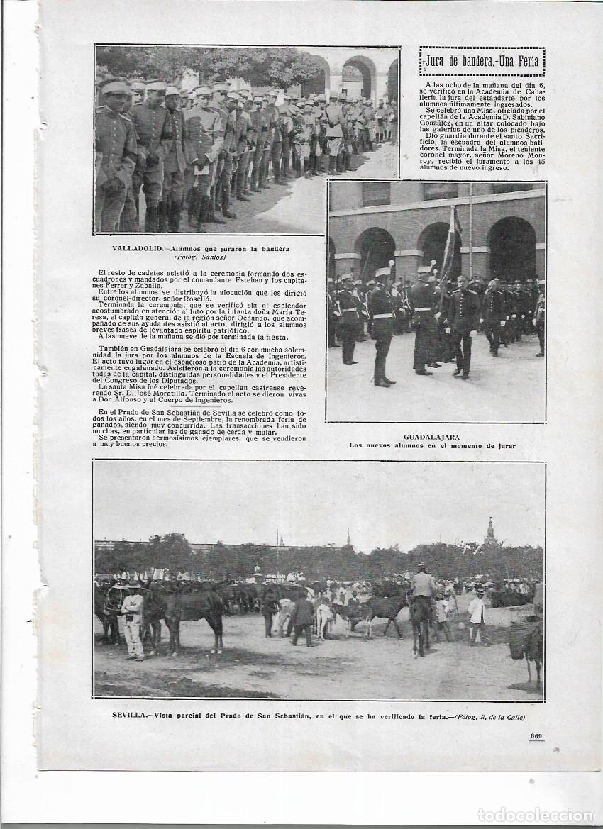 Sammelleidenschaft Papier: A&Ntilde;O 1912 RECORTE PRENSA SEVILLA FERIA DE GANADO EN EL PRADO DE SAN SEBASTIAN