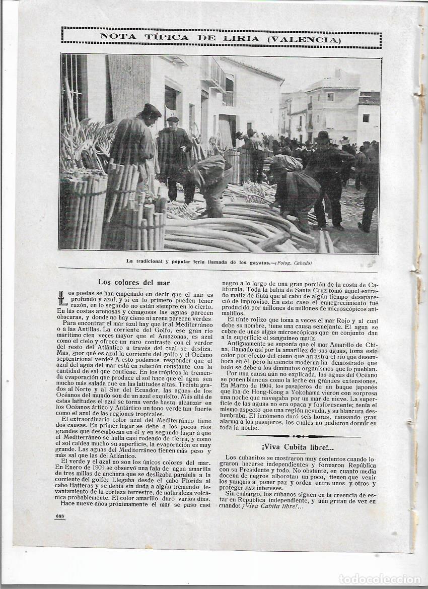 Colecionismo: A&Ntilde;O 1912 RECORTE PRENSA LIRIA VALENCIA TRADICIONAL Y POPULAR FERIA DE LOS GAYATOS