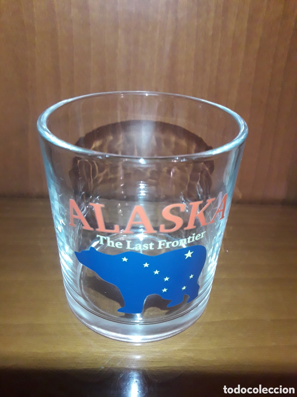 Coleccionismo: Vaso Alaska USA Estados Unidos Cristal vidrio