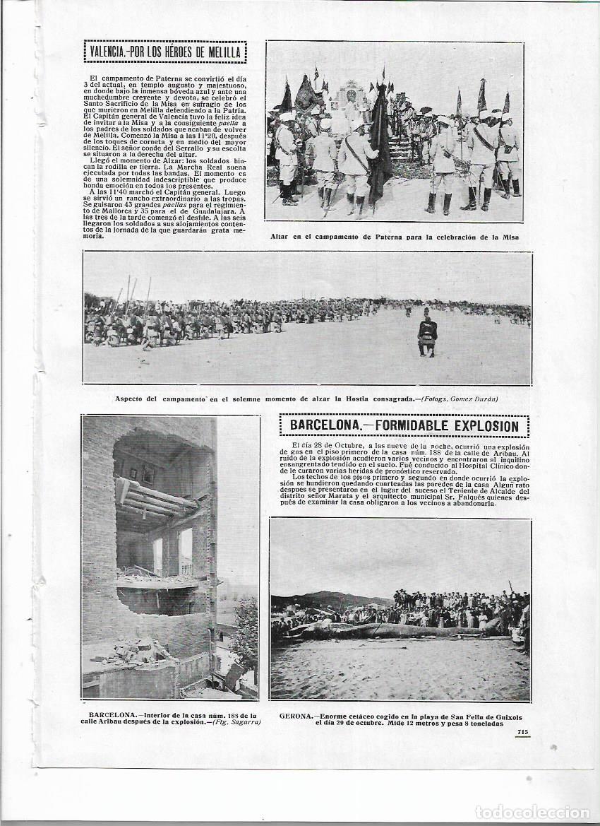 Collezionismo: A&Ntilde;O 1912 RECORTE PRENSA PLAYA SANT FELIU DE GUIXOLS CETACEO DE 12 METROS 5 TONELADAS DE PESO