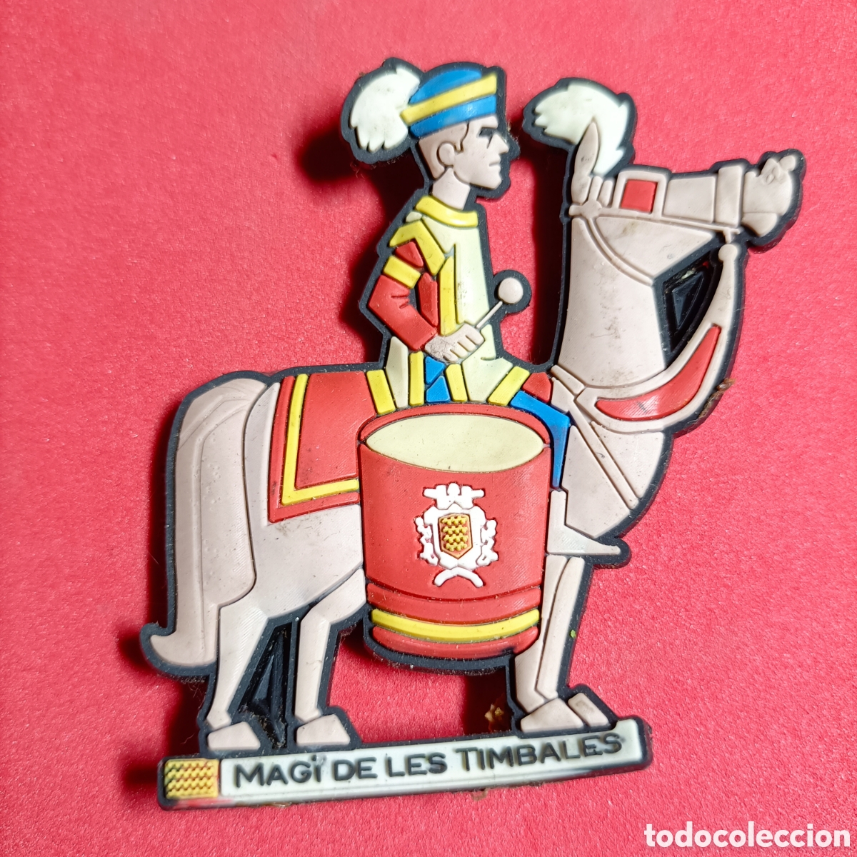 Coleccionismo: FIGURA GOMA.IMAN NEVERA. GEGANTS. MAGI DE LES TIMBALES