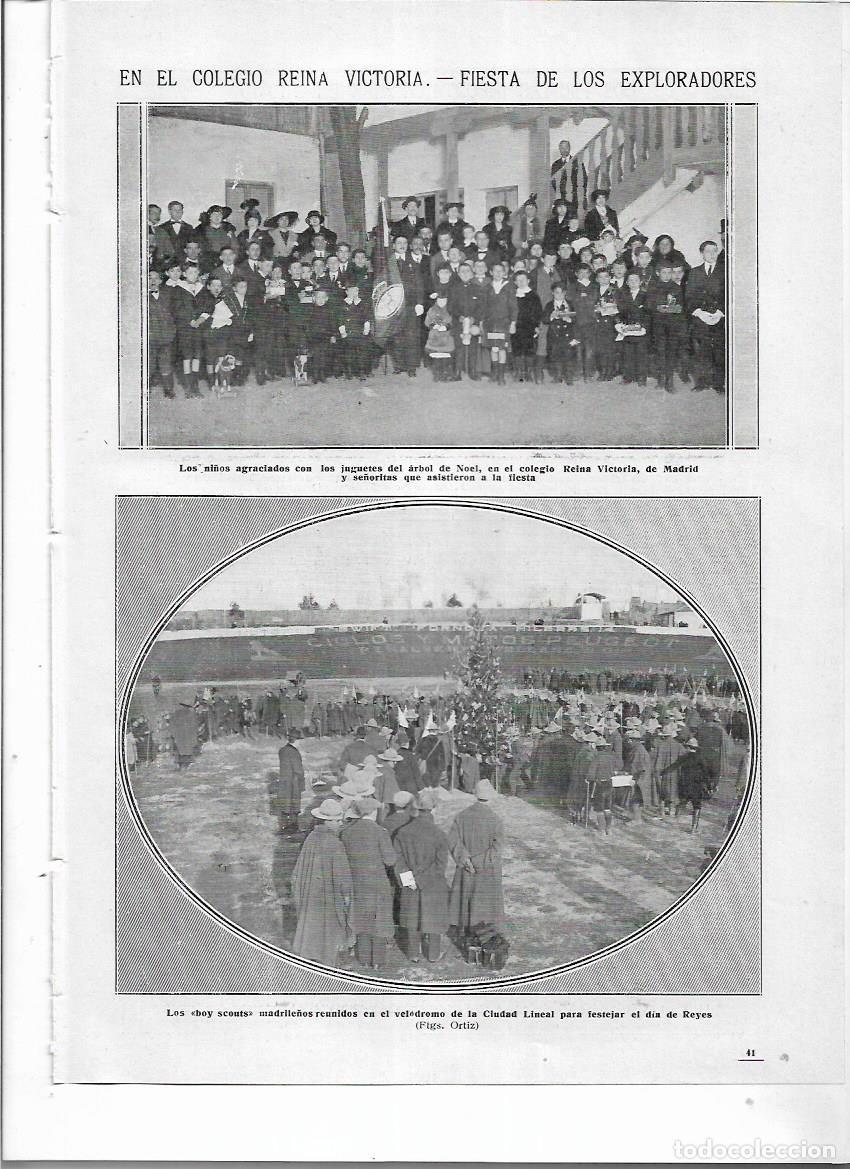 Collezionismo: A&Ntilde;O 1914 RECORTE PRENSA MADRID VELODROMO CIUDAD LINEAL FIESTA DE REYES EXPLORADORES BOY SCOUTS