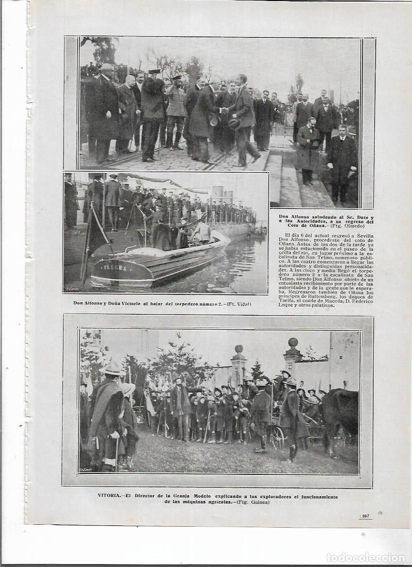 Collezionismo: A&Ntilde;O 1914 RECORTE PRENSA VISITA DE LOS EXPLORADORES A LA GRANJA MODELO MAQUINARIA AGRICOLA