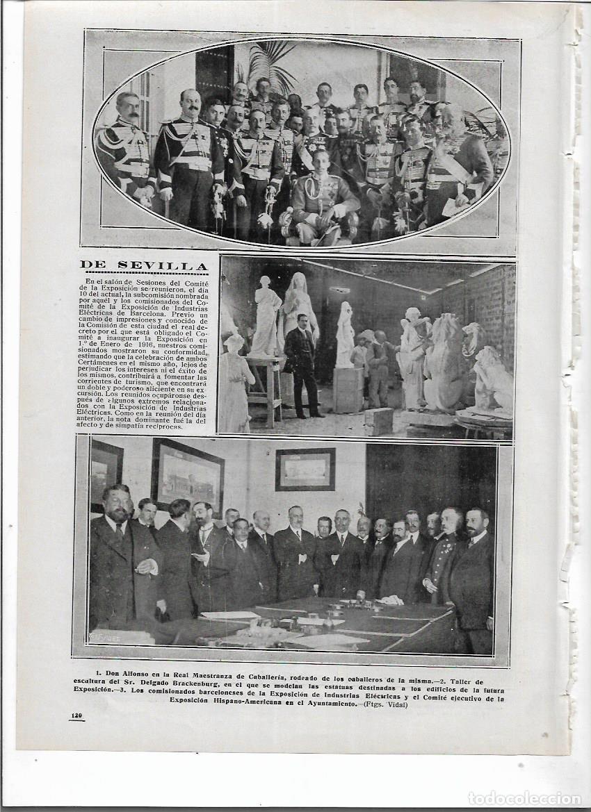 Collezionismo: A&Ntilde;O 1914 RECORTE PRENSA SEVILLA TALLER DE ESCULTURA DELGADO BRACKENBURG ESTATUAS EDIFICIOS EXPO