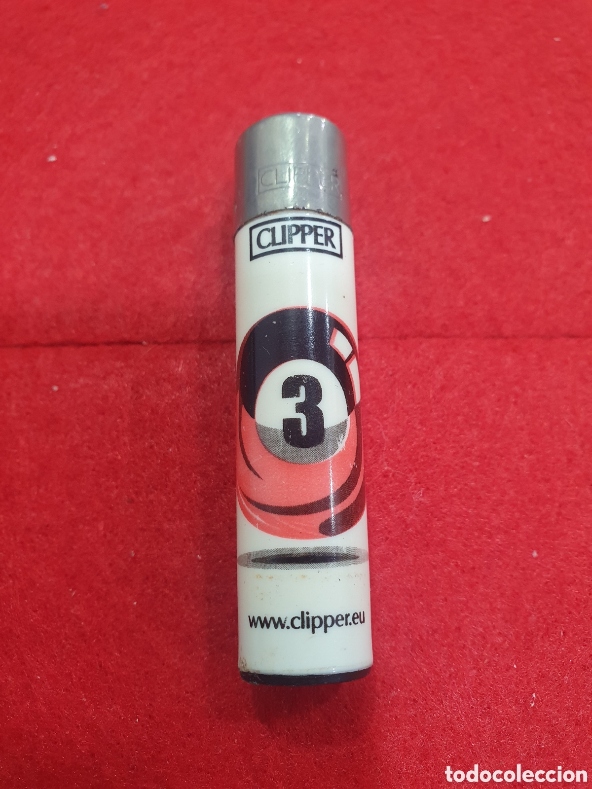 Coleccionismo: Mechero Clipper bola billar. (L76) - Foto 1