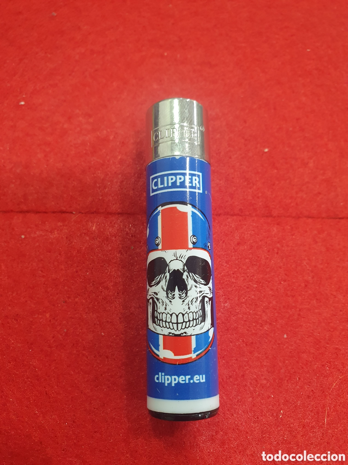 Coleccionismo: Mechero Clipper. Calavera. (L76) - Foto 1