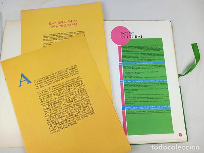 Coleccionismo: Extremadura Enclave 92. Carpeta programa - Foto 2