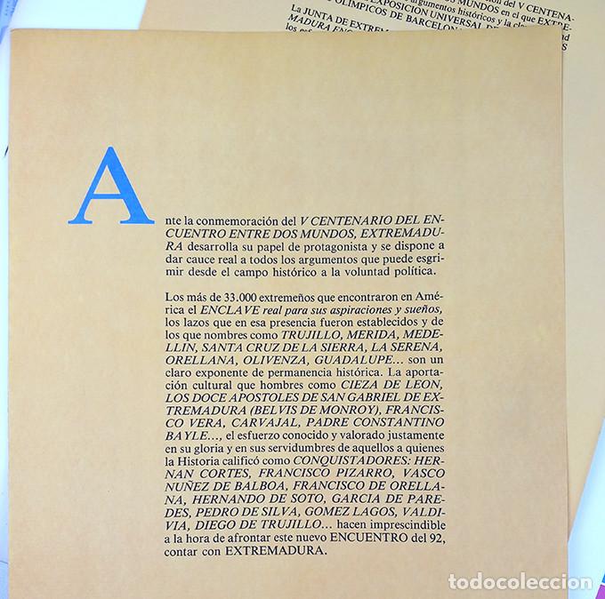 Coleccionismo: Extremadura Enclave 92. Carpeta programa - Foto 3