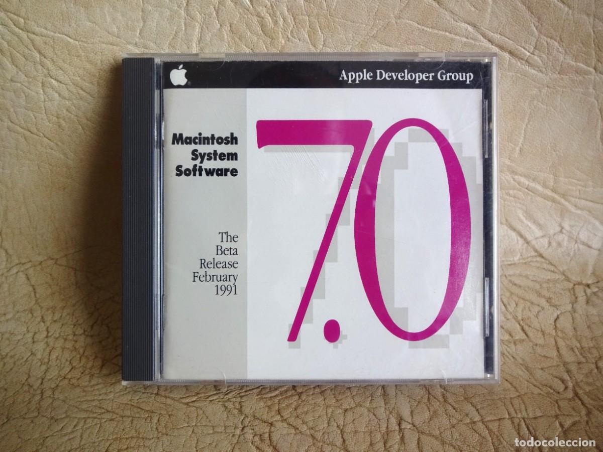 Coleccionismo: cd software macintosh system beta 1991 7.0 original apple - Foto 1
