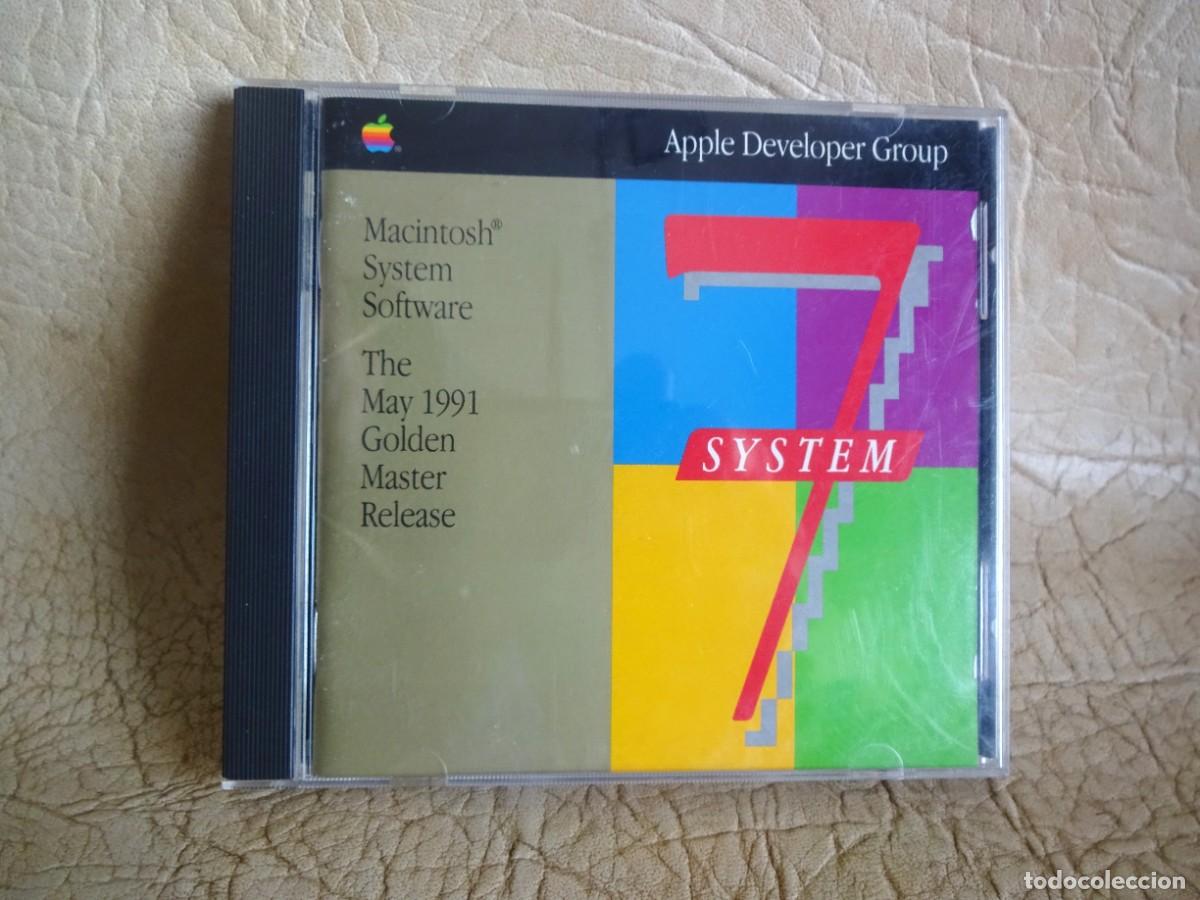 Coleccionismo: cd software macintosh system 1991 7.0 golden master original apple - Foto 1