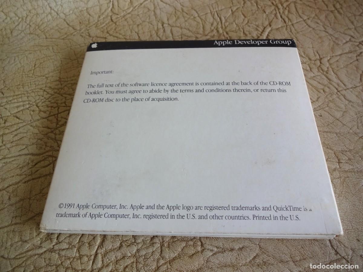 Coleccionismo: cd software quicktime 1.0 for developers macintosch 1991 original apple - Foto 3